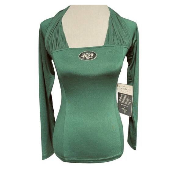 Tops - New York Jets All Sport Couture NFL Long Sleeve Green Shirt Women's XL NWT